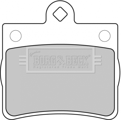 BBP1668 BORG & BECK Комплект тормозных колодок, дисковый тормоз (фото 1)