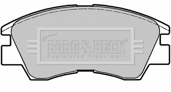 BBP1671 BORG & BECK Комплект тормозных колодок, дисковый тормоз (фото 1)