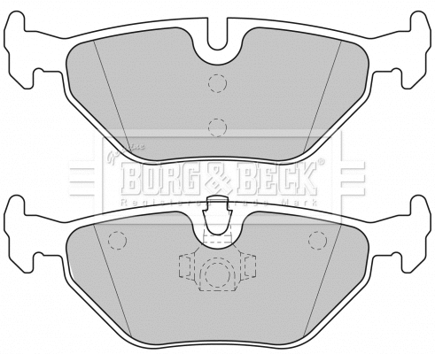 BBP1677 BORG & BECK Комплект тормозных колодок, дисковый тормоз (фото 1)