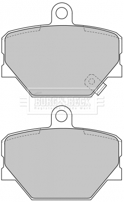 BBP1679 BORG & BECK Комплект тормозных колодок, дисковый тормоз (фото 1)