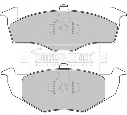 BBP1691 BORG & BECK Комплект тормозных колодок, дисковый тормоз (фото 1)