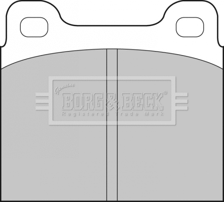 BBP1698 BORG & BECK Комплект тормозных колодок, дисковый тормоз (фото 1)