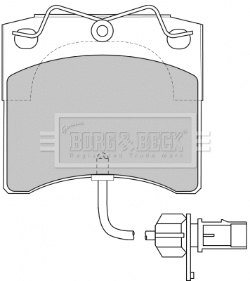 BBP1702 BORG & BECK Комплект тормозных колодок, дисковый тормоз (фото 1)