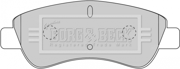 BBP1703 BORG & BECK Комплект тормозных колодок, дисковый тормоз (фото 1)