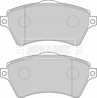 BBP1711 BORG & BECK Комплект тормозных колодок, дисковый тормоз (фото 1)