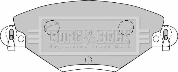 BBP1722 BORG & BECK Комплект тормозных колодок, дисковый тормоз (фото 1)