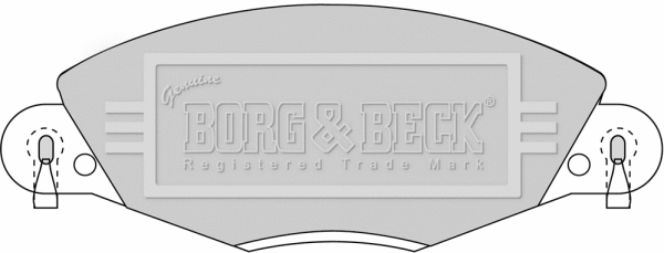 BBP1723 BORG & BECK Комплект тормозных колодок, дисковый тормоз (фото 1)