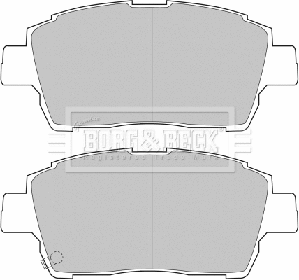 BBP1728 BORG & BECK Комплект тормозных колодок, дисковый тормоз (фото 1)