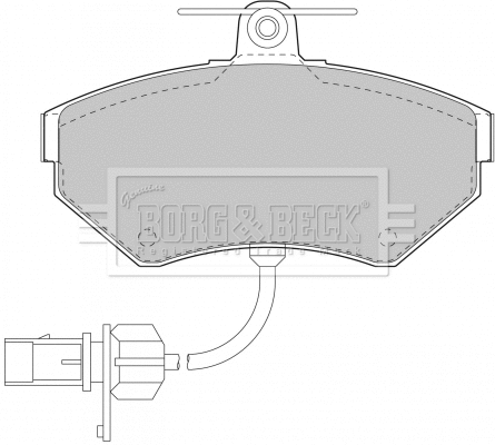 BBP1733 BORG & BECK Комплект тормозных колодок, дисковый тормоз (фото 1)