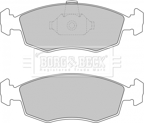 BBP1748 BORG & BECK Комплект тормозных колодок, дисковый тормоз (фото 1)