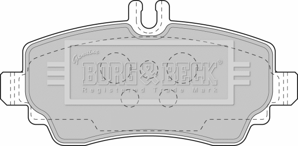 BBP1752 BORG & BECK Комплект тормозных колодок, дисковый тормоз (фото 1)