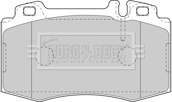 BBP1756 BORG & BECK Комплект тормозных колодок, дисковый тормоз (фото 1)