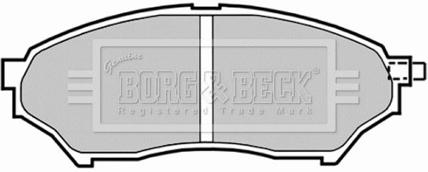 BBP1759 BORG & BECK Комплект тормозных колодок, дисковый тормоз (фото 1)