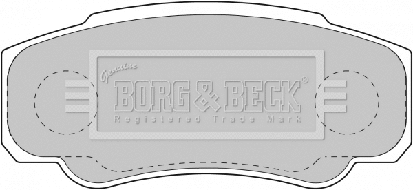BBP1763 BORG & BECK Комплект тормозных колодок, дисковый тормоз (фото 1)