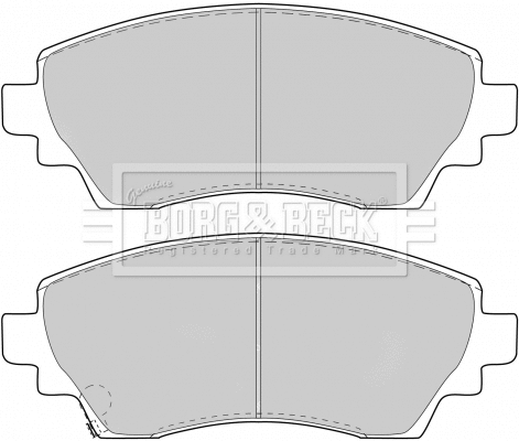 BBP1768 BORG & BECK Комплект тормозных колодок, дисковый тормоз (фото 1)