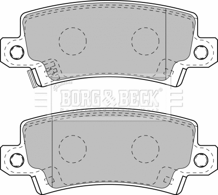 BBP1770 BORG & BECK Комплект тормозных колодок, дисковый тормоз (фото 1)