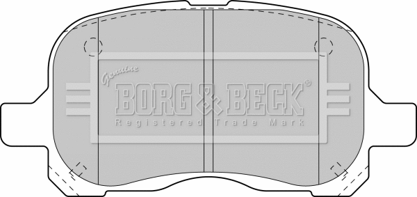 BBP1771 BORG & BECK Комплект тормозных колодок, дисковый тормоз (фото 1)