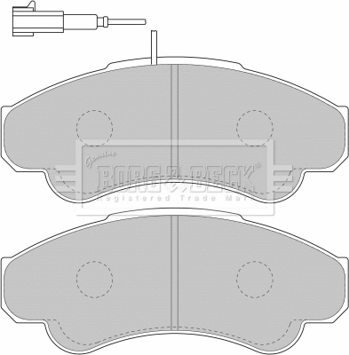 BBP1779 BORG & BECK Комплект тормозных колодок, дисковый тормоз (фото 1)