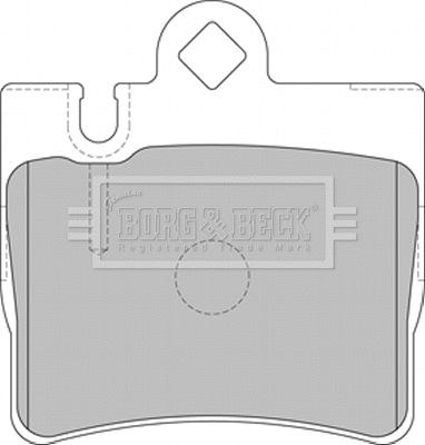 BBP1797 BORG & BECK Комплект тормозных колодок, дисковый тормоз (фото 1)