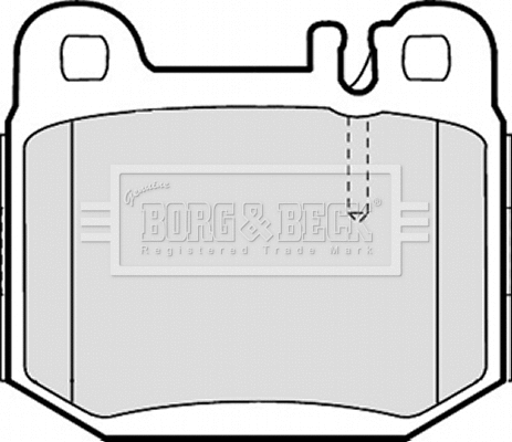 BBP1799 BORG & BECK Комплект тормозных колодок, дисковый тормоз (фото 1)