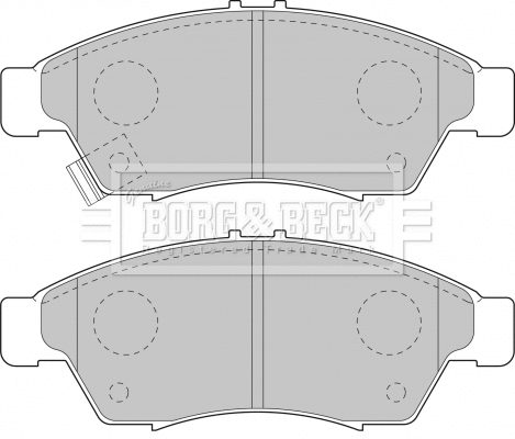 BBP1802 BORG & BECK Комплект тормозных колодок, дисковый тормоз (фото 1)