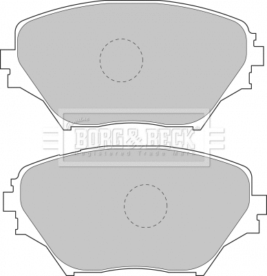 BBP1803 BORG & BECK Комплект тормозных колодок, дисковый тормоз (фото 1)