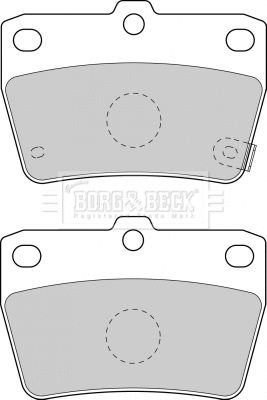 BBP1804 BORG & BECK Комплект тормозных колодок, дисковый тормоз (фото 1)