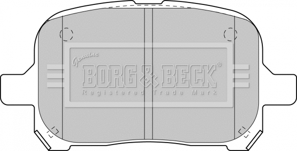 BBP1810 BORG & BECK Комплект тормозных колодок, дисковый тормоз (фото 1)