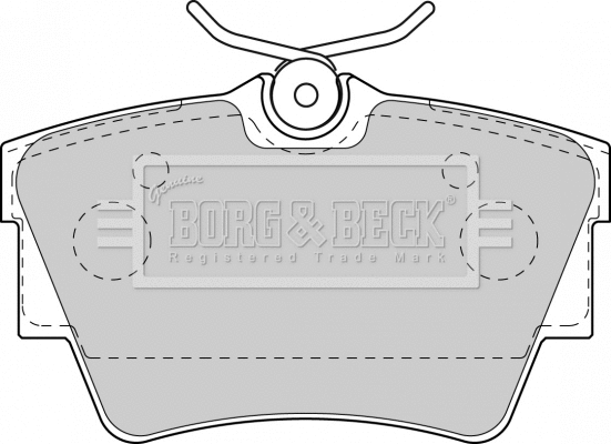 BBP1813 BORG & BECK Комплект тормозных колодок, дисковый тормоз (фото 1)