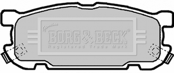 BBP1818 BORG & BECK Комплект тормозных колодок, дисковый тормоз (фото 1)