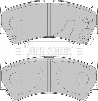 BBP1827 BORG & BECK Комплект тормозных колодок, дисковый тормоз (фото 1)