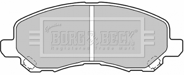 BBP1831 BORG & BECK Комплект тормозных колодок, дисковый тормоз (фото 1)