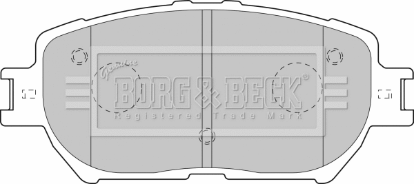 BBP1833 BORG & BECK Комплект тормозных колодок, дисковый тормоз (фото 1)