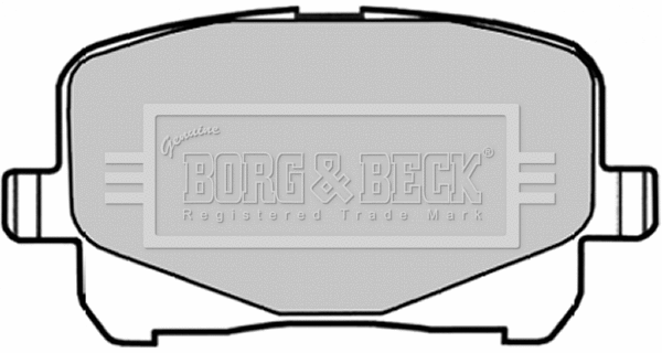 BBP1835 BORG & BECK Комплект тормозных колодок, дисковый тормоз (фото 1)