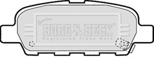 BBP1839 BORG & BECK Комплект тормозных колодок, дисковый тормоз (фото 1)