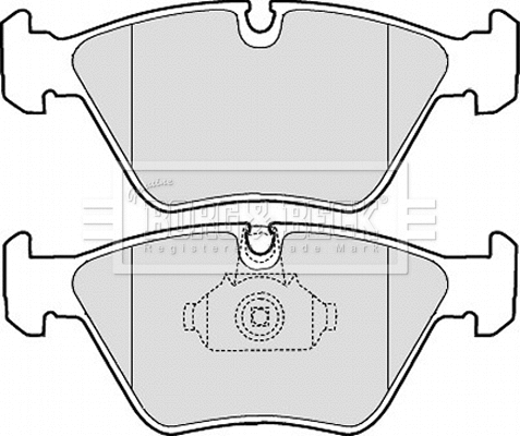 BBP1843 BORG & BECK Комплект тормозных колодок, дисковый тормоз (фото 1)