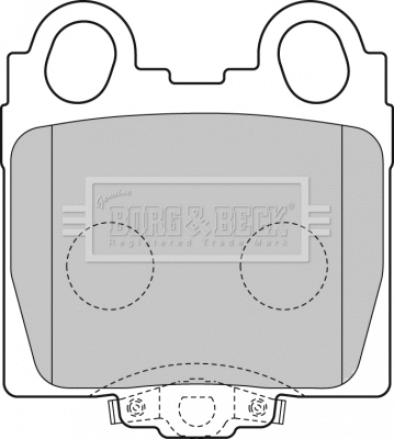 BBP1849 BORG & BECK Комплект тормозных колодок, дисковый тормоз (фото 1)