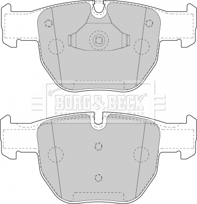 BBP1853 BORG & BECK Комплект тормозных колодок, дисковый тормоз (фото 1)