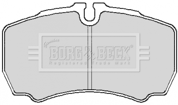 BBP1863 BORG & BECK Комплект тормозных колодок, дисковый тормоз (фото 1)