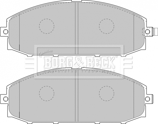 BBP1866 BORG & BECK Комплект тормозных колодок, дисковый тормоз (фото 1)