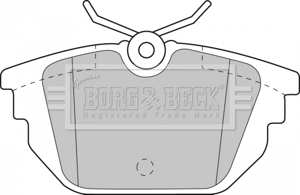 BBP1867 BORG & BECK Комплект тормозных колодок, дисковый тормоз (фото 1)