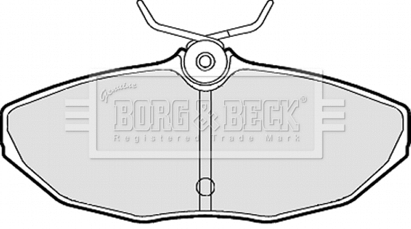 BBP1870 BORG & BECK Комплект тормозных колодок, дисковый тормоз (фото 1)