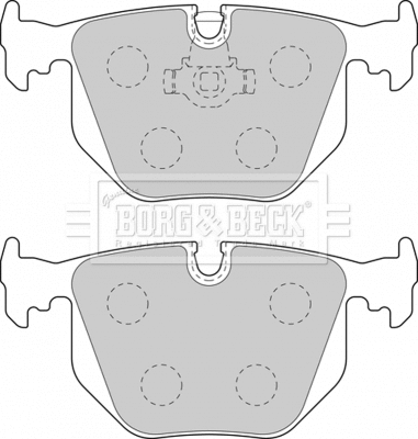 BBP1871 BORG & BECK Комплект тормозных колодок, дисковый тормоз (фото 1)