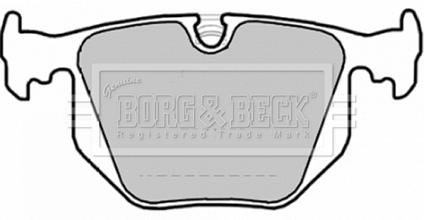 BBP1872 BORG & BECK Комплект тормозных колодок, дисковый тормоз (фото 1)