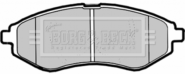 BBP1879 BORG & BECK Комплект тормозных колодок, дисковый тормоз (фото 1)