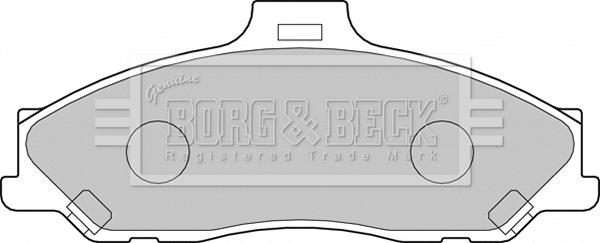 BBP1887 BORG & BECK Комплект тормозных колодок, дисковый тормоз (фото 1)