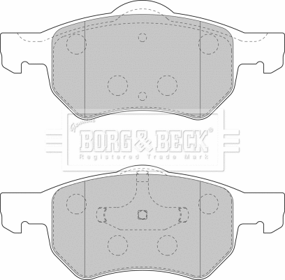 BBP1902 BORG & BECK Комплект тормозных колодок, дисковый тормоз (фото 1)
