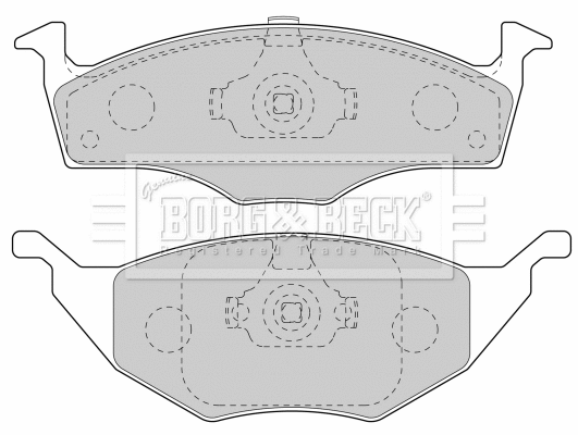 BBP1904 BORG & BECK Комплект тормозных колодок, дисковый тормоз (фото 1)