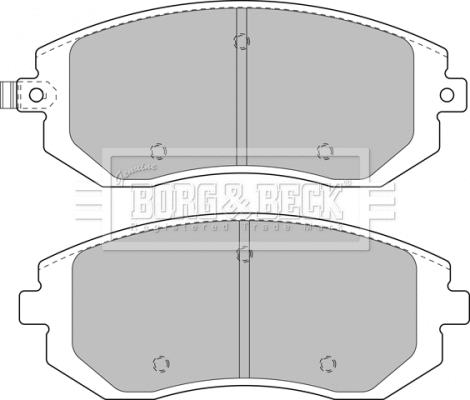 BBP1905 BORG & BECK Комплект тормозных колодок, дисковый тормоз (фото 1)