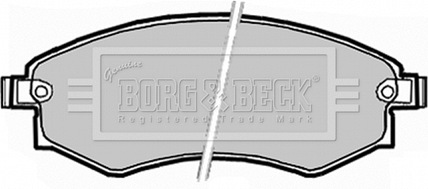 BBP1913 BORG & BECK Комплект тормозных колодок, дисковый тормоз (фото 1)
